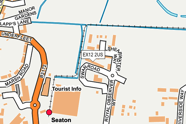 EX12 2US map - OS OpenMap – Local (Ordnance Survey)