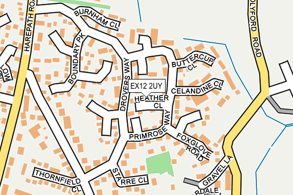 EX12 2UY map - OS OpenMap – Local (Ordnance Survey)