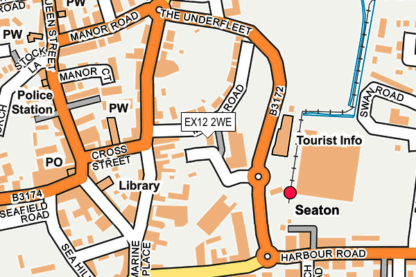 EX12 2WE map - OS OpenMap – Local (Ordnance Survey)