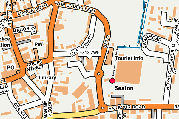 EX12 2WF map - OS OpenMap – Local (Ordnance Survey)