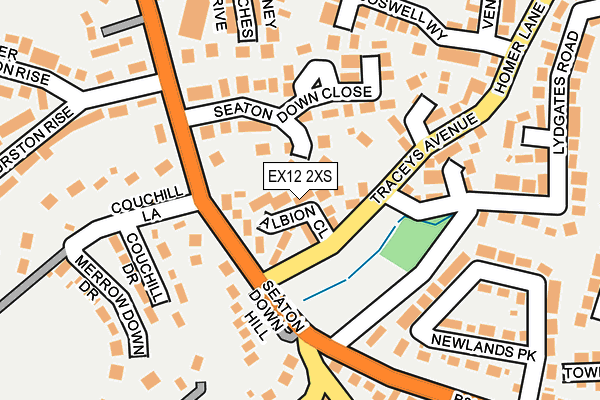 EX12 2XS map - OS OpenMap – Local (Ordnance Survey)