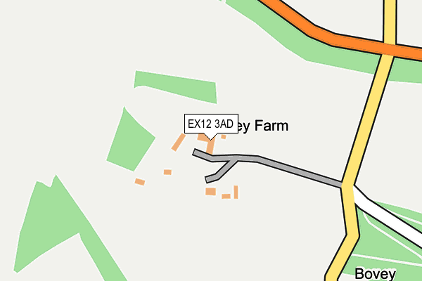 EX12 3AD map - OS OpenMap – Local (Ordnance Survey)