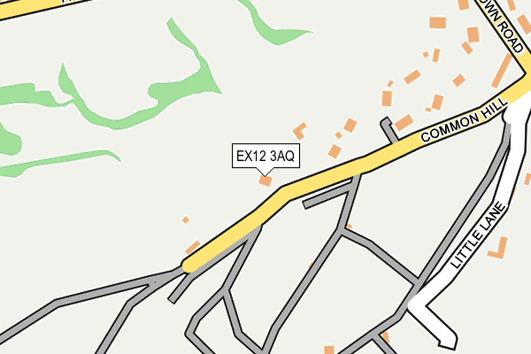 EX12 3AQ map - OS OpenMap – Local (Ordnance Survey)