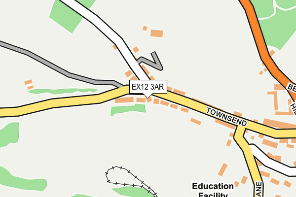 EX12 3AR map - OS OpenMap – Local (Ordnance Survey)
