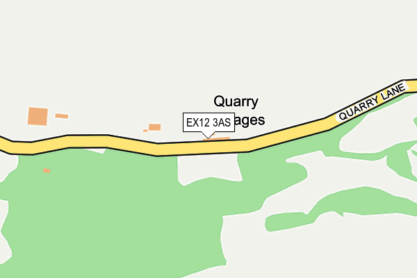 EX12 3AS map - OS OpenMap – Local (Ordnance Survey)