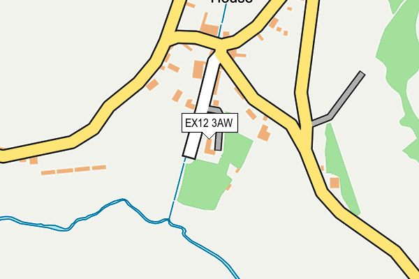 EX12 3AW map - OS OpenMap – Local (Ordnance Survey)