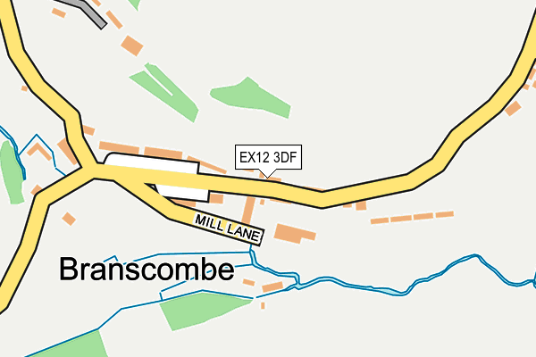 EX12 3DF map - OS OpenMap – Local (Ordnance Survey)