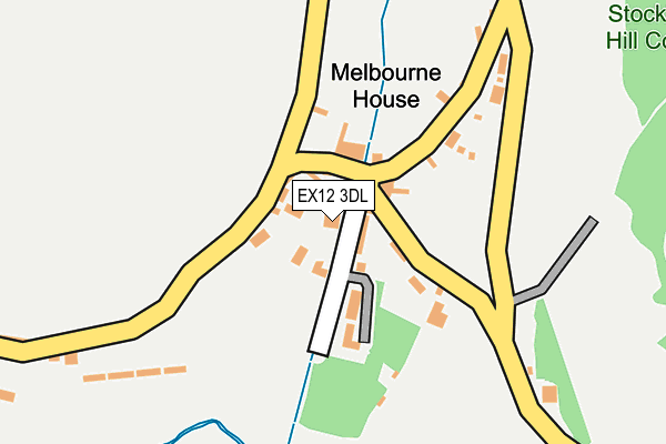 EX12 3DL map - OS OpenMap – Local (Ordnance Survey)