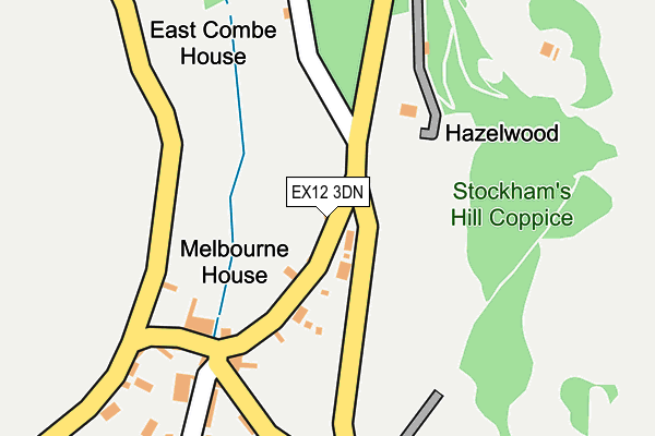 EX12 3DN map - OS OpenMap – Local (Ordnance Survey)