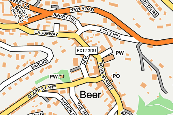 EX12 3DU map - OS OpenMap – Local (Ordnance Survey)