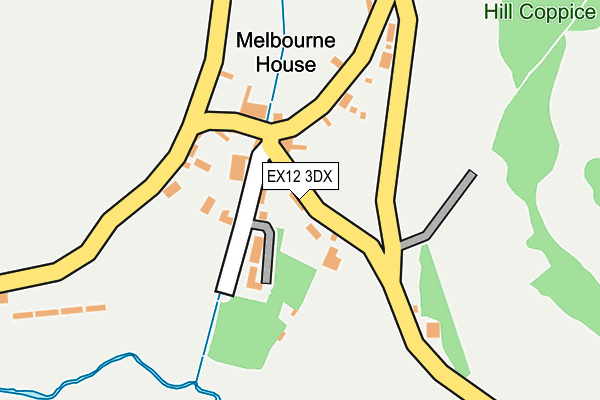 EX12 3DX map - OS OpenMap – Local (Ordnance Survey)