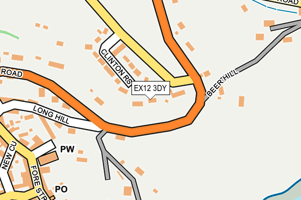 EX12 3DY map - OS OpenMap – Local (Ordnance Survey)