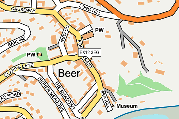 EX12 3EG map - OS OpenMap – Local (Ordnance Survey)