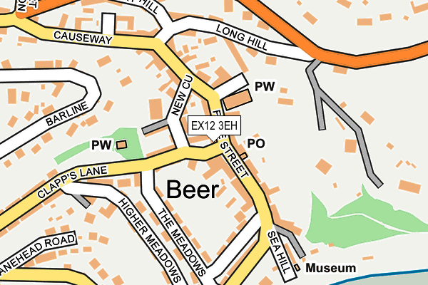 EX12 3EH map - OS OpenMap – Local (Ordnance Survey)