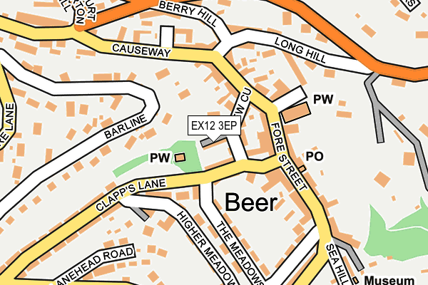 EX12 3EP map - OS OpenMap – Local (Ordnance Survey)