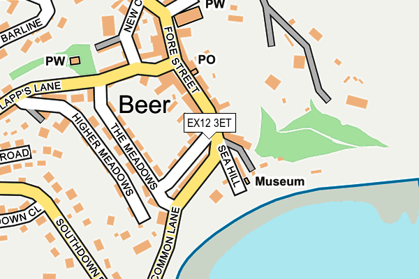 EX12 3ET map - OS OpenMap – Local (Ordnance Survey)