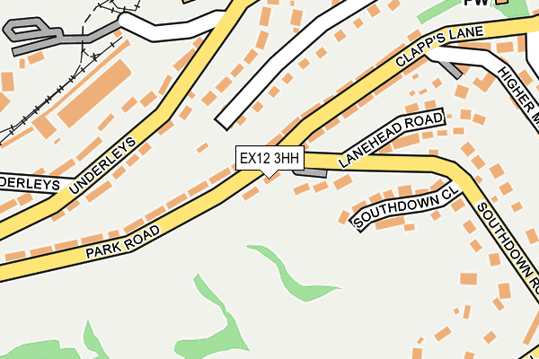 EX12 3HH map - OS OpenMap – Local (Ordnance Survey)