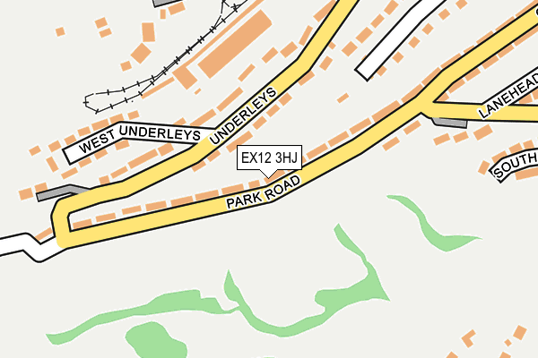 EX12 3HJ map - OS OpenMap – Local (Ordnance Survey)