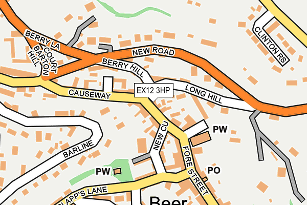 EX12 3HP map - OS OpenMap – Local (Ordnance Survey)