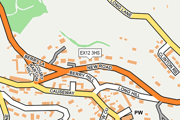 EX12 3HS map - OS OpenMap – Local (Ordnance Survey)