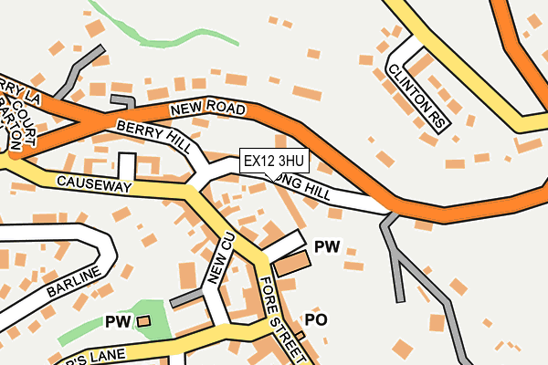 EX12 3HU map - OS OpenMap – Local (Ordnance Survey)