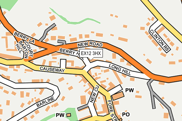 EX12 3HX map - OS OpenMap – Local (Ordnance Survey)