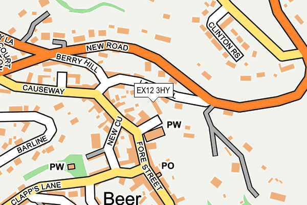 EX12 3HY map - OS OpenMap – Local (Ordnance Survey)