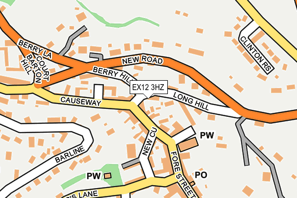 EX12 3HZ map - OS OpenMap – Local (Ordnance Survey)