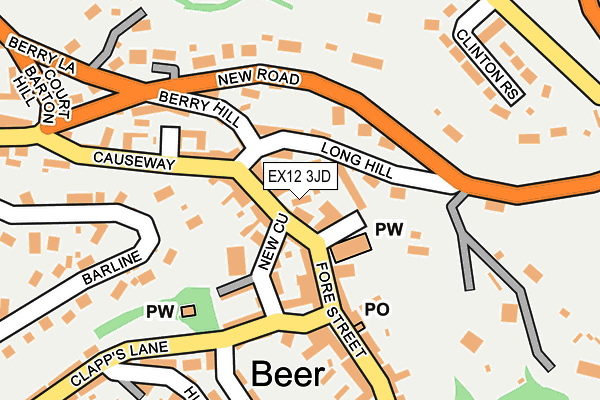 EX12 3JD map - OS OpenMap – Local (Ordnance Survey)