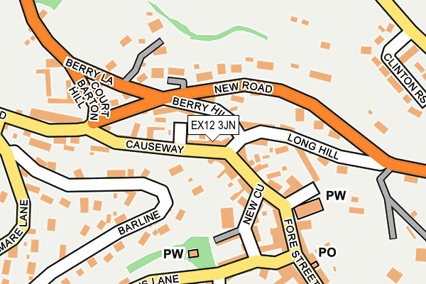 EX12 3JN map - OS OpenMap – Local (Ordnance Survey)