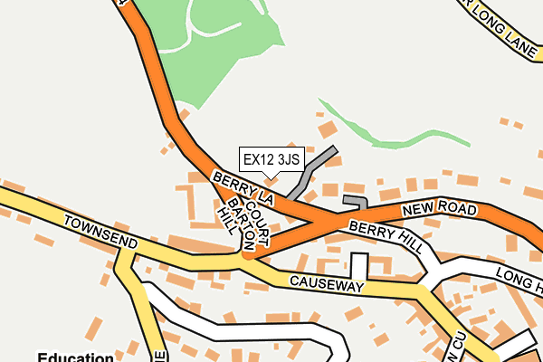 EX12 3JS map - OS OpenMap – Local (Ordnance Survey)