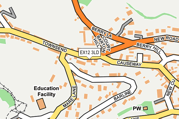 EX12 3LD map - OS OpenMap – Local (Ordnance Survey)