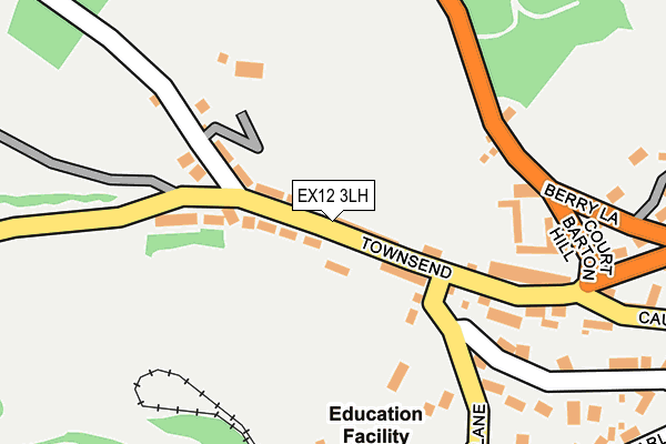 EX12 3LH map - OS OpenMap – Local (Ordnance Survey)