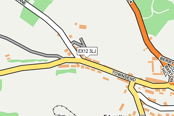 EX12 3LJ map - OS OpenMap – Local (Ordnance Survey)