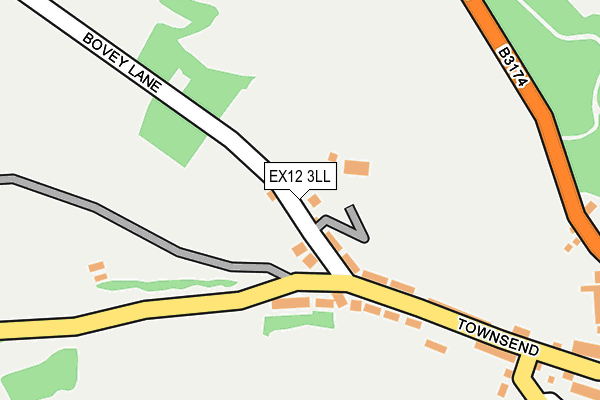 EX12 3LL map - OS OpenMap – Local (Ordnance Survey)