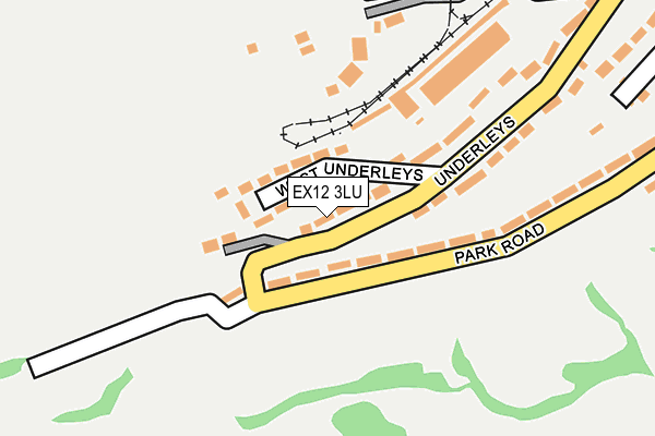 EX12 3LU map - OS OpenMap – Local (Ordnance Survey)