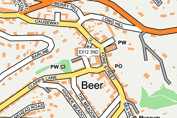 EX12 3ND map - OS OpenMap – Local (Ordnance Survey)