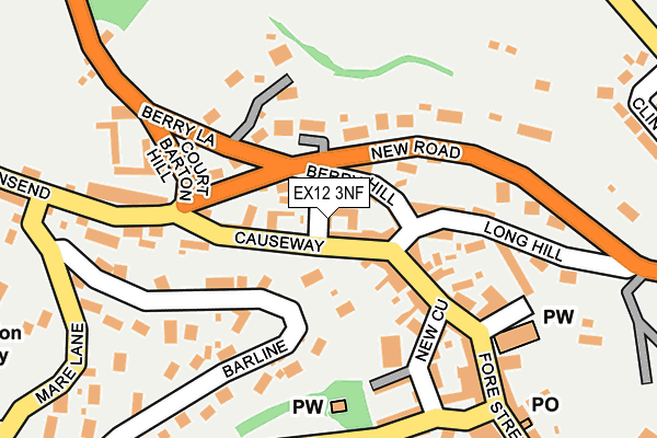 EX12 3NF map - OS OpenMap – Local (Ordnance Survey)