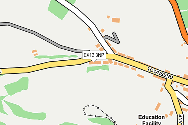 EX12 3NP map - OS OpenMap – Local (Ordnance Survey)