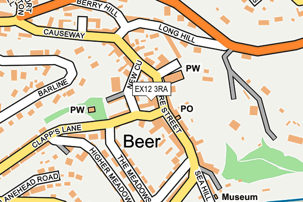 EX12 3RA map - OS OpenMap – Local (Ordnance Survey)