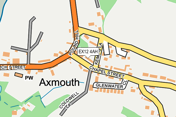 EX12 4AH map - OS OpenMap – Local (Ordnance Survey)