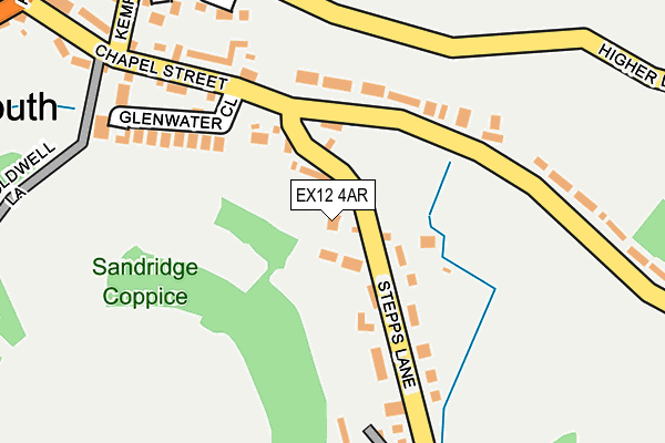 EX12 4AR map - OS OpenMap – Local (Ordnance Survey)