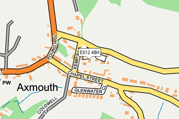 EX12 4BH map - OS OpenMap – Local (Ordnance Survey)