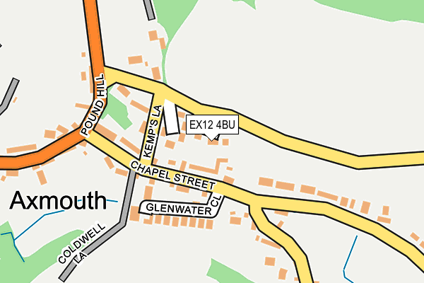 EX12 4BU map - OS OpenMap – Local (Ordnance Survey)