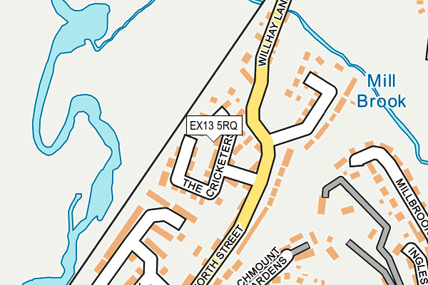 EX13 5RQ map - OS OpenMap – Local (Ordnance Survey)