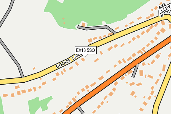 EX13 5SQ map - OS OpenMap – Local (Ordnance Survey)