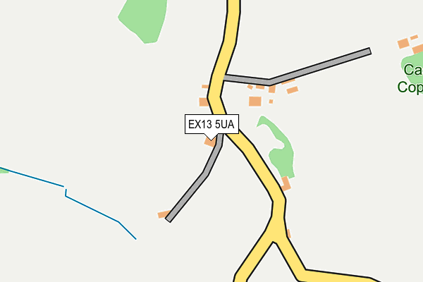 EX13 5UA map - OS OpenMap – Local (Ordnance Survey)