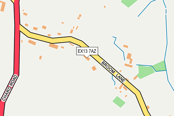 EX13 7AZ map - OS OpenMap – Local (Ordnance Survey)