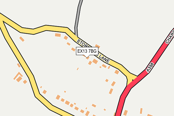 EX13 7BG map - OS OpenMap – Local (Ordnance Survey)