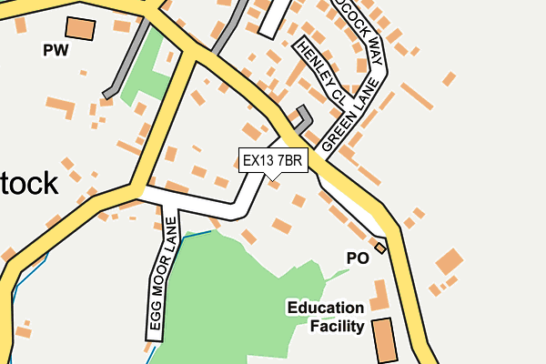 EX13 7BR map - OS OpenMap – Local (Ordnance Survey)